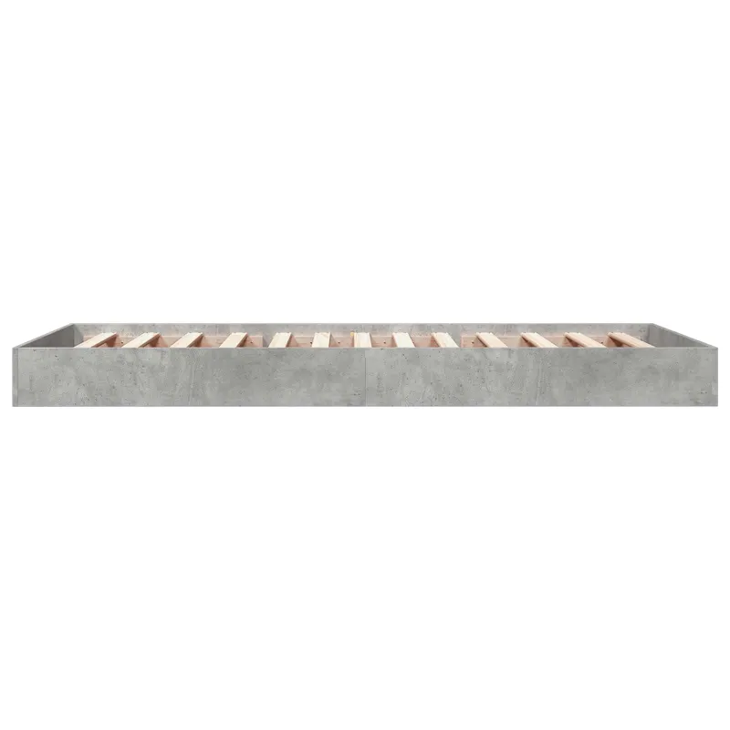 Grindų lovos rėmas Betono pilka 80 x 200 cm Apdirbta mediena