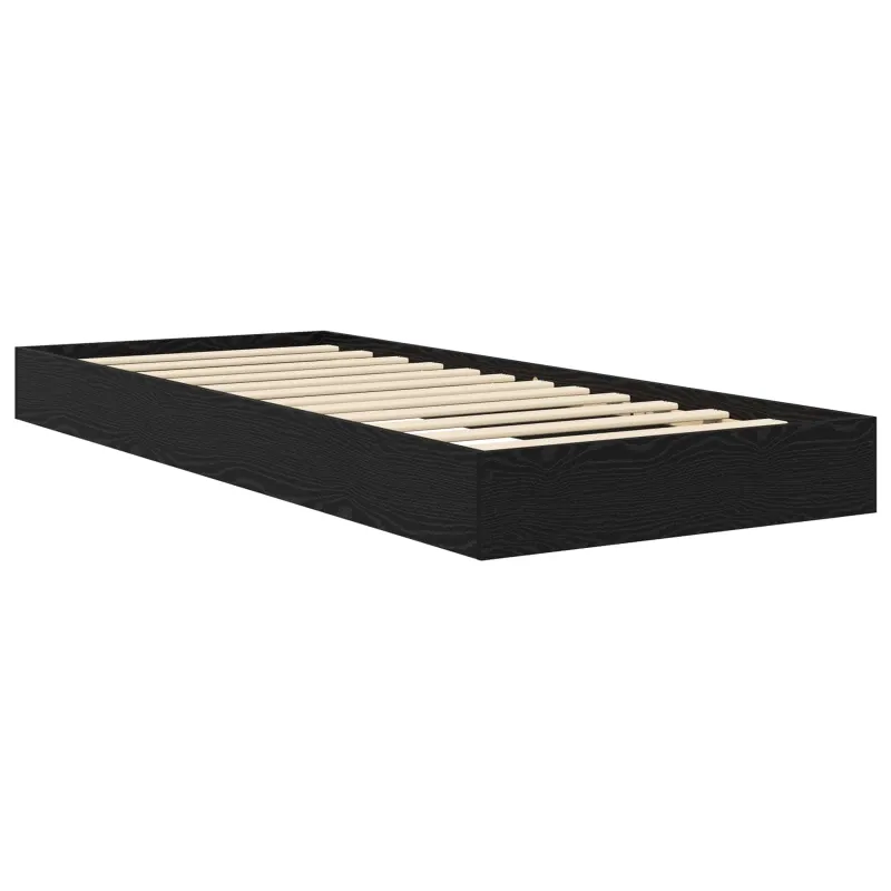 Grindų lovos rėmas Juodojo ąžuolo 80 x 200 cm Apdirbta mediena