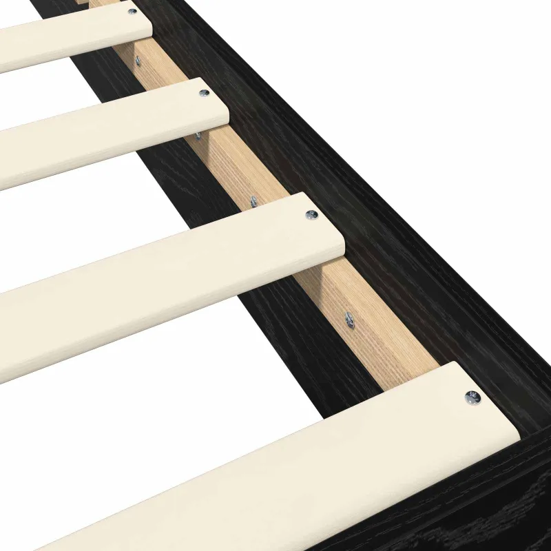 Grindų lovos rėmas Juodojo ąžuolo 80 x 200 cm Apdirbta mediena