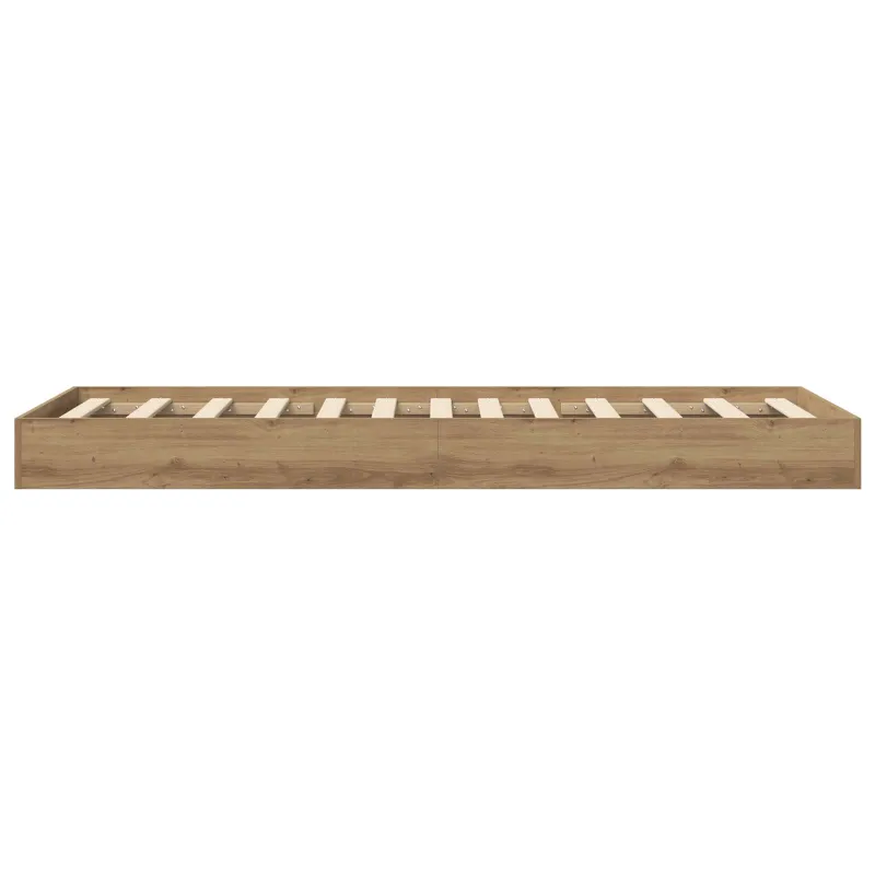 Grindų lovos rėmas Artisano ąžuolo 80 x 200 cm Apdirbta mediena