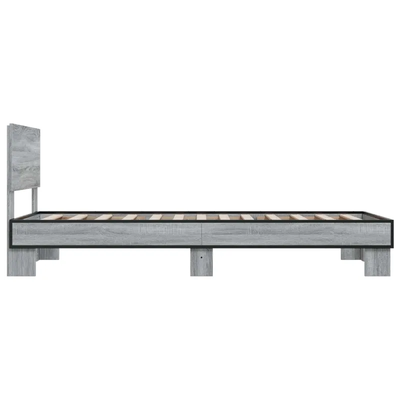 Lovos Rėmas su Galvūgaliu Pilka Sonoma 80 x 200 cm