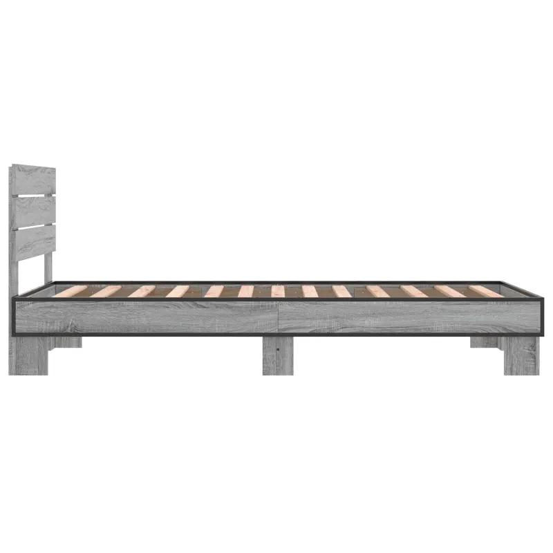 Lovos Rėmas su Galvūgaliu Pilka Sonoma 80 x 200 cm