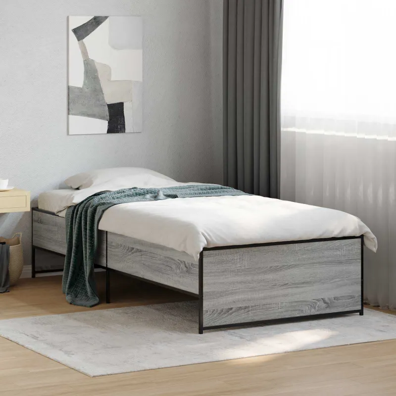 Lovos rėmas Pilka Sonoma 80 x 200 cm Apdirbta mediena