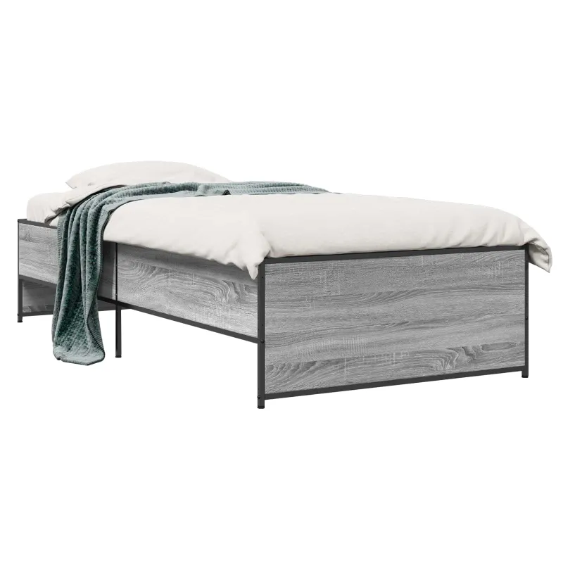 Lovos rėmas Pilka Sonoma 80 x 200 cm Apdirbta mediena