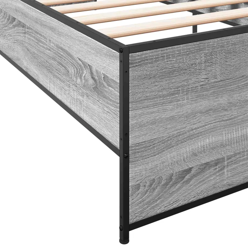 Lovos rėmas Pilka Sonoma 80 x 200 cm Apdirbta mediena