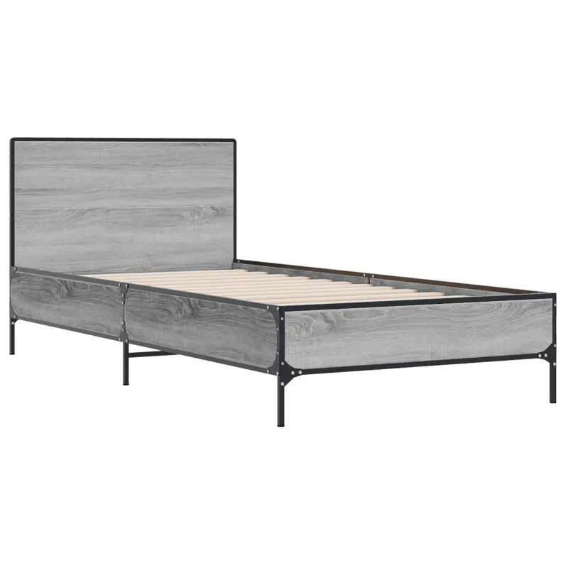 Lovos Rėmas su Galvūgaliu Pilka Sonoma 80 x 200 cm