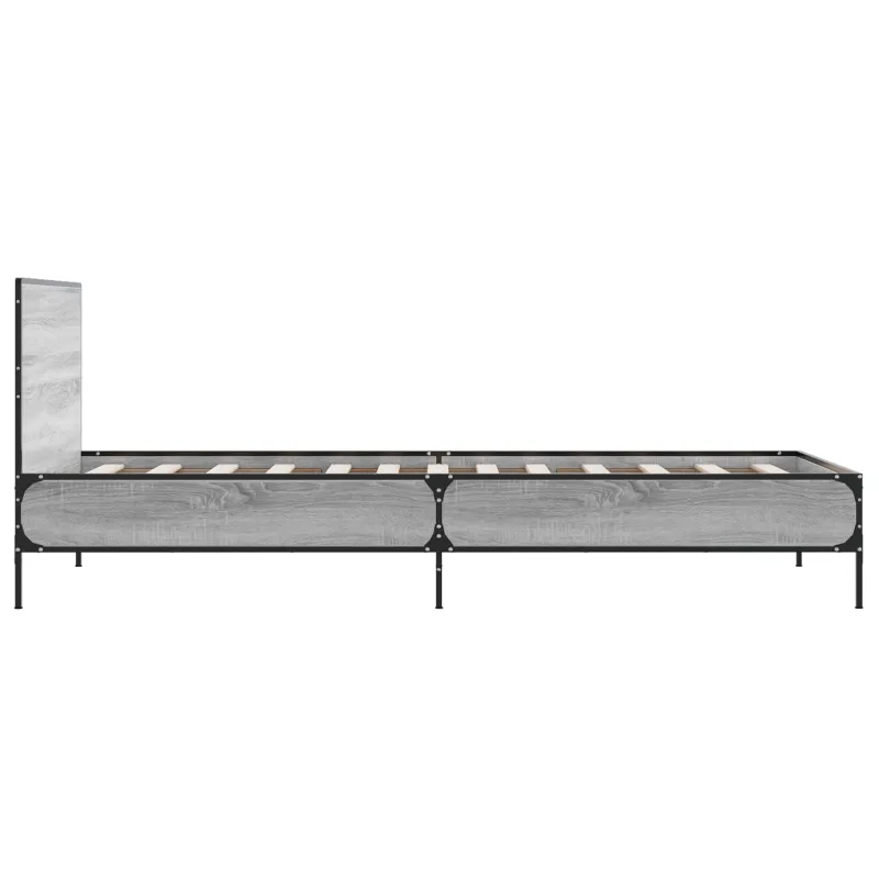 Lovos Rėmas su Galvūgaliu Pilka Sonoma 80 x 200 cm