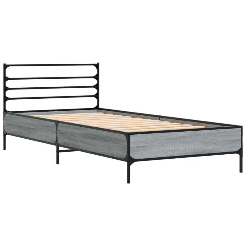 Lovos rėmas Pilka Sonoma 80 x 200 cm Apdirbta mediena