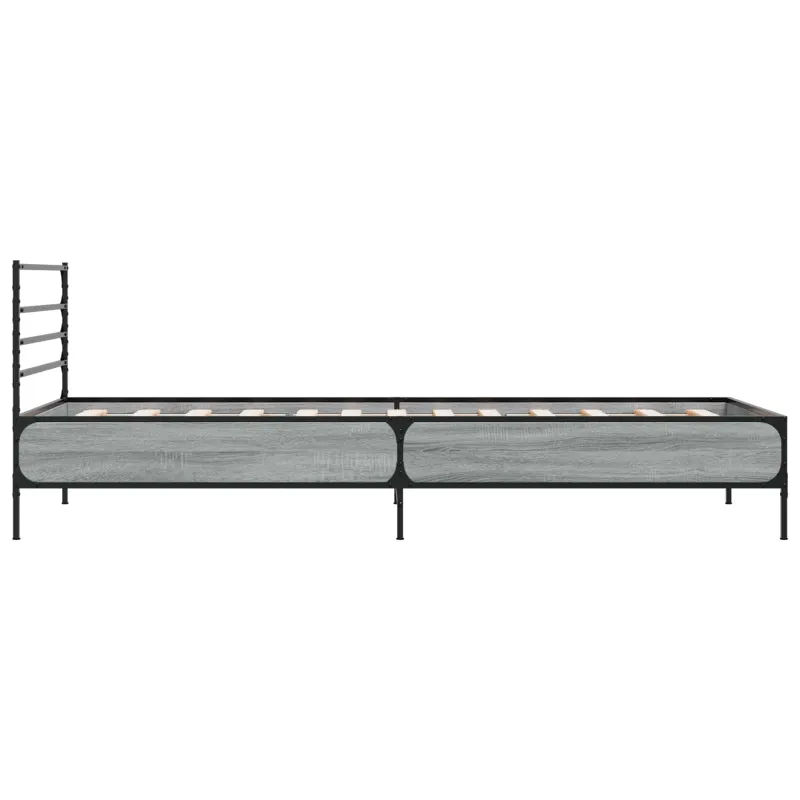 Lovos rėmas Pilka Sonoma 80 x 200 cm Apdirbta mediena