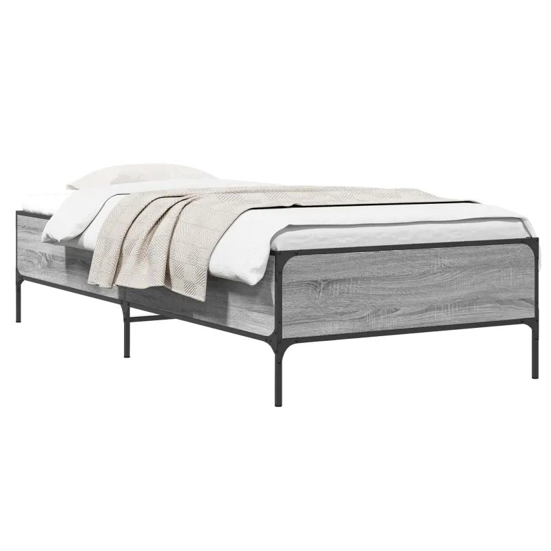 Lovos rėmas Pilka Sonoma 80 x 200 cm Apdirbta mediena