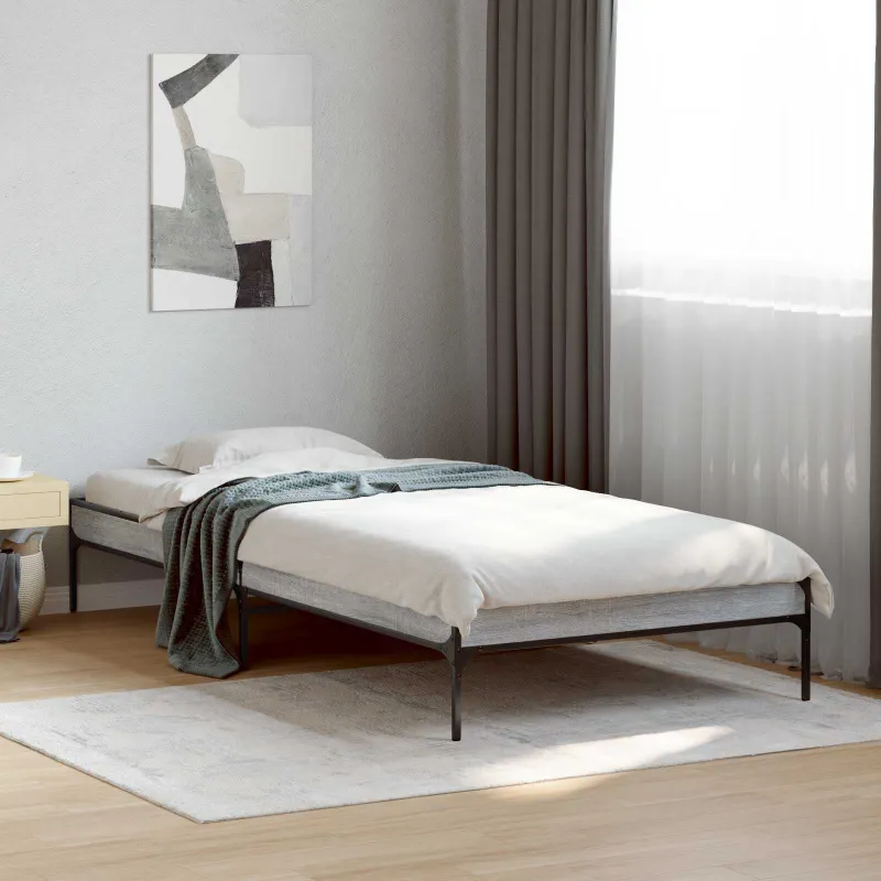 Lovos rėmas Pilka Sonoma 80 x 200 cm Apdirbta mediena