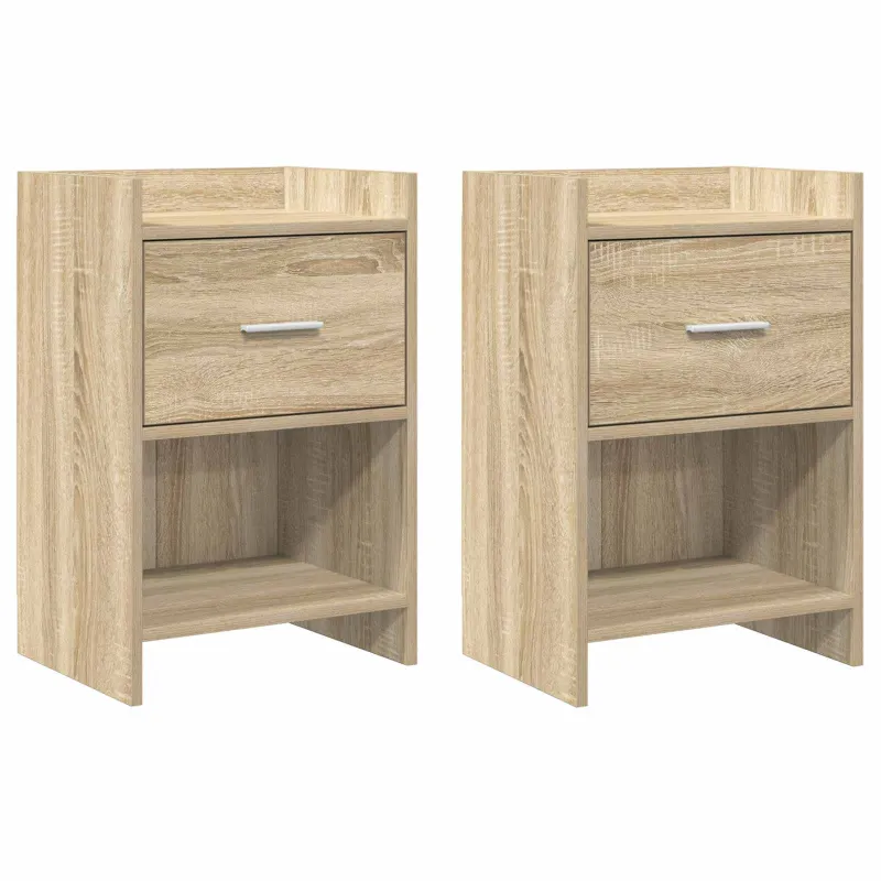 Naktiniai staliukai 2 pcs Sonoma ąžuolas 40 x 30 x 60 cm