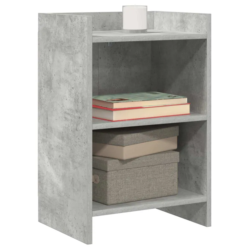 Naktiniai staliukai 2 pcs Betono pilka 40 x 30 x 60 cm