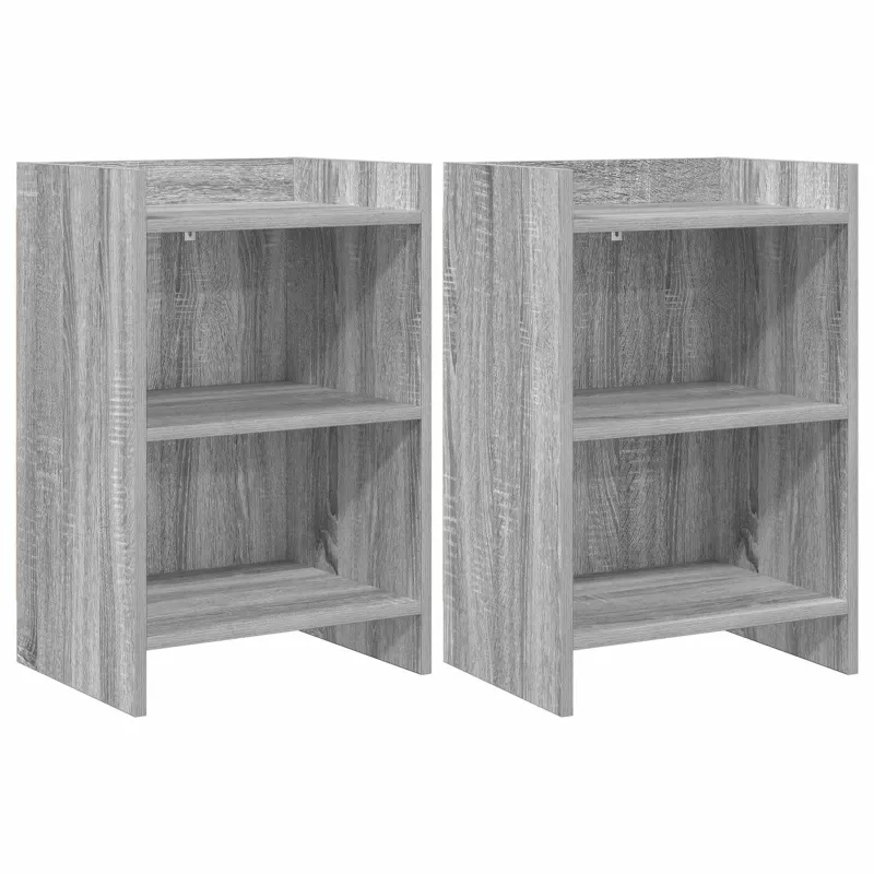 Naktiniai staliukai 2 pcs Pilka Sonoma 40 x 30 x 60 cm