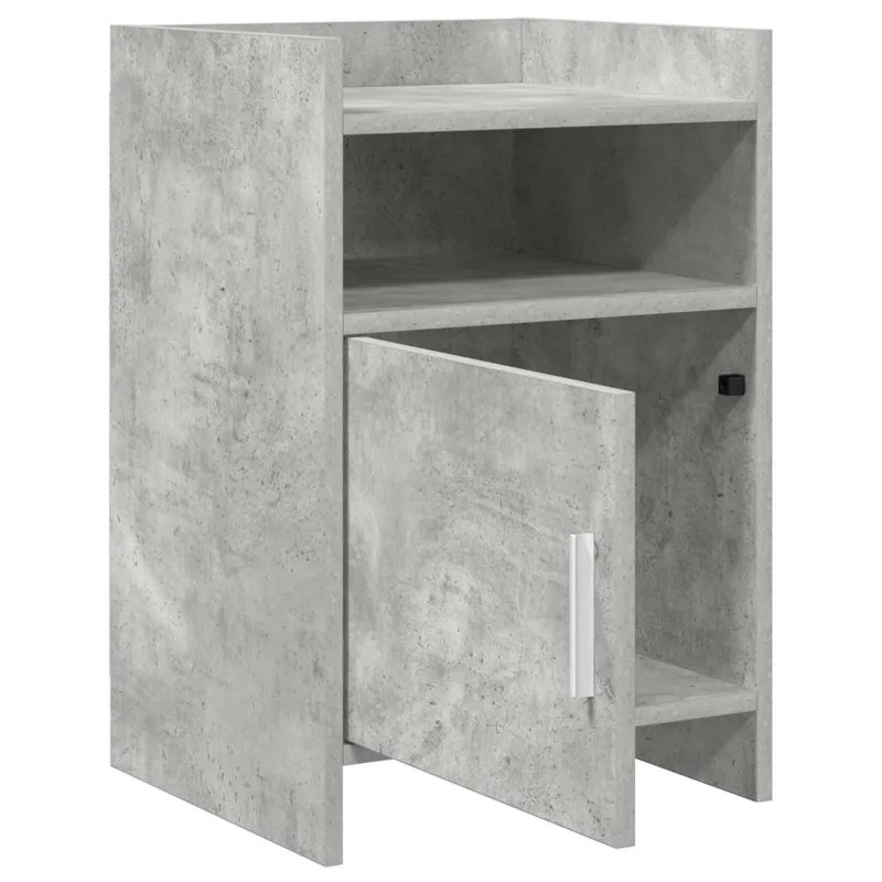 Naktiniai staliukai 2 pcs Betono pilka 40 x 36 x 60 cm