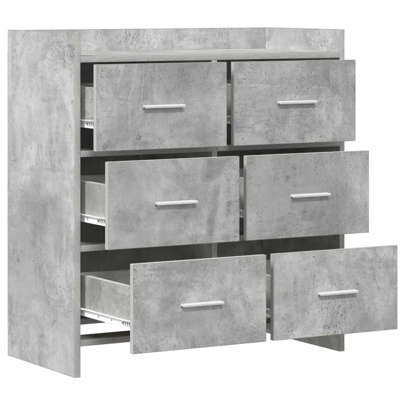 Kabalas Betono pilka 75 x 33 x 80 cm Apdirbta mediena