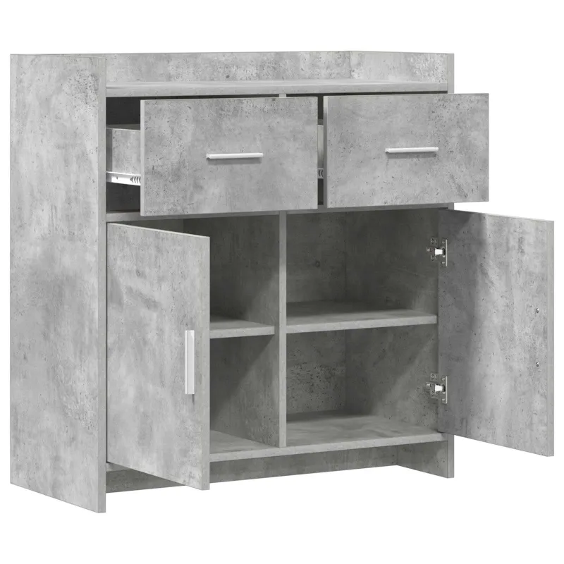 Kabalas Betono pilka 75 x 36 x 80 cm Apdirbta mediena