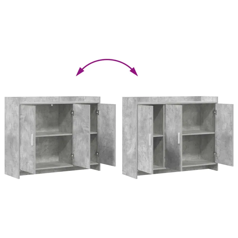 Kabalas Betono pilka 98,5 x 33 x 80 cm Apdirbta mediena