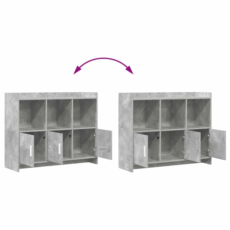 Kabalas Betono pilka 98,5 x 33 x 80 cm Apdirbta mediena