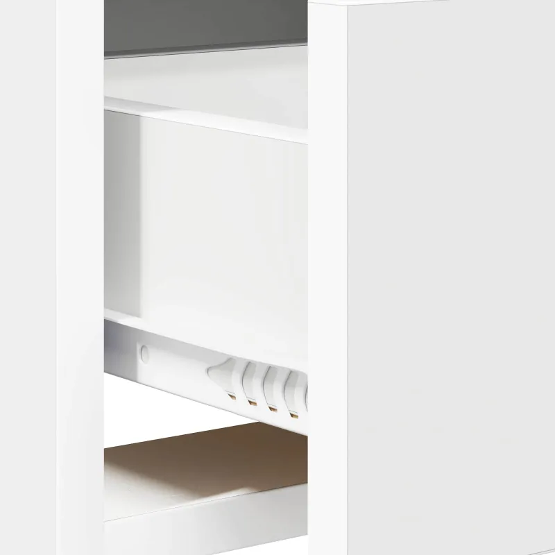 Televizoriaus spintelė 100 x 33 x 47 cm Balta Apdirbta mediena