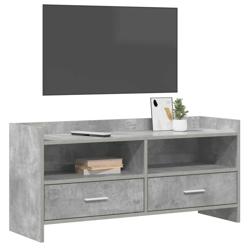 Televizoriaus spintelė 100 x 33 x 47 cm Betono pilka