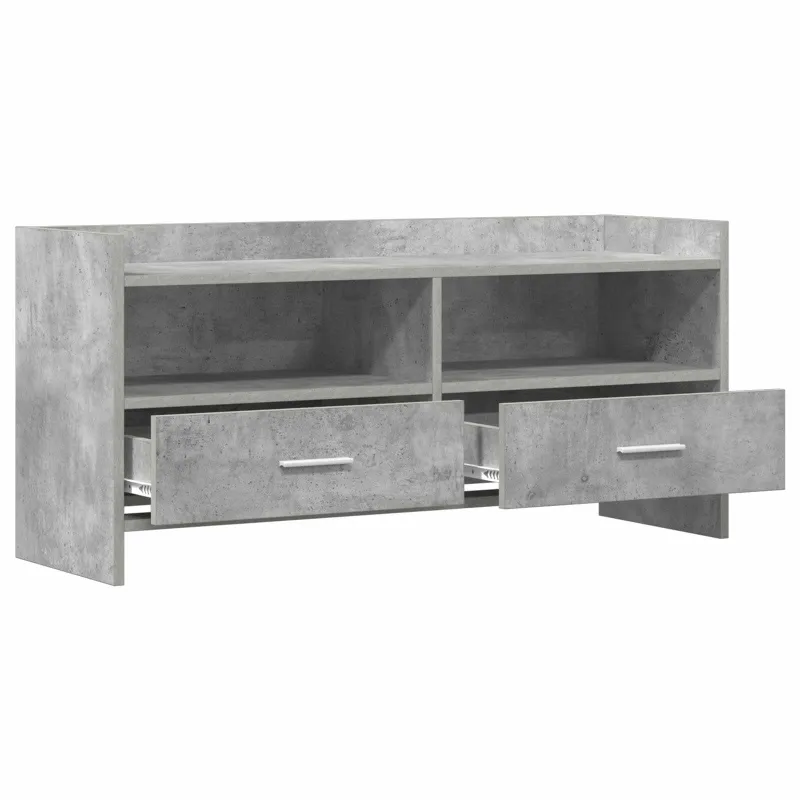 Televizoriaus spintelė 100 x 33 x 47 cm Betono pilka