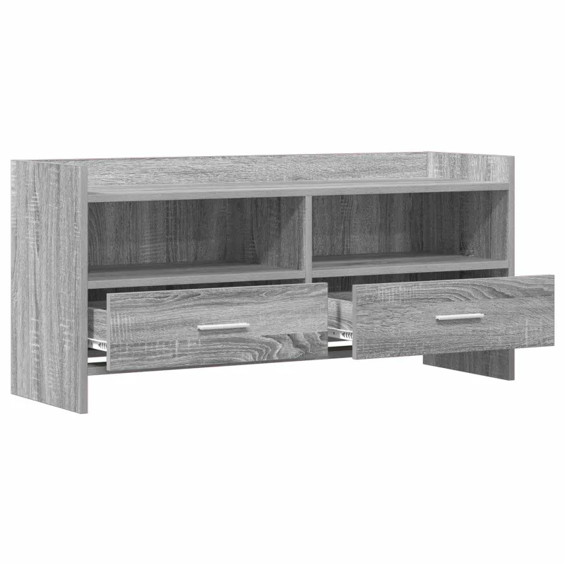 Televizoriaus spintelė 100 x 33 x 47 cm Pilka Sonoma