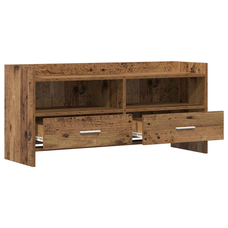 Televizoriaus spintelė 100 x 33 x 47 cm Sendintos medienos