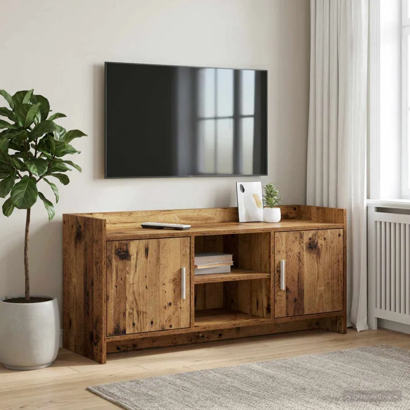 Televizoriaus spintelė 102 x 33 x 47 cm Sendintos medienos