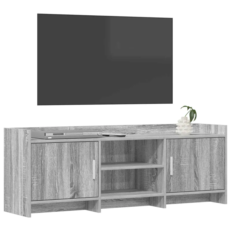 Televizoriaus spintelė 130 x 33 x 47 cm Pilka Sonoma