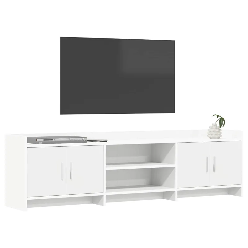 Televizoriaus spintelė 168 x 33 x 47 cm Balta Apdirbta mediena