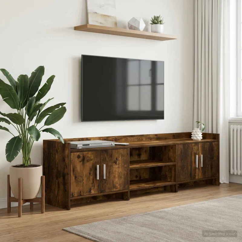 Televizoriaus spintelė 168 x 33 x 47 cm Dūminio ąžuolo
