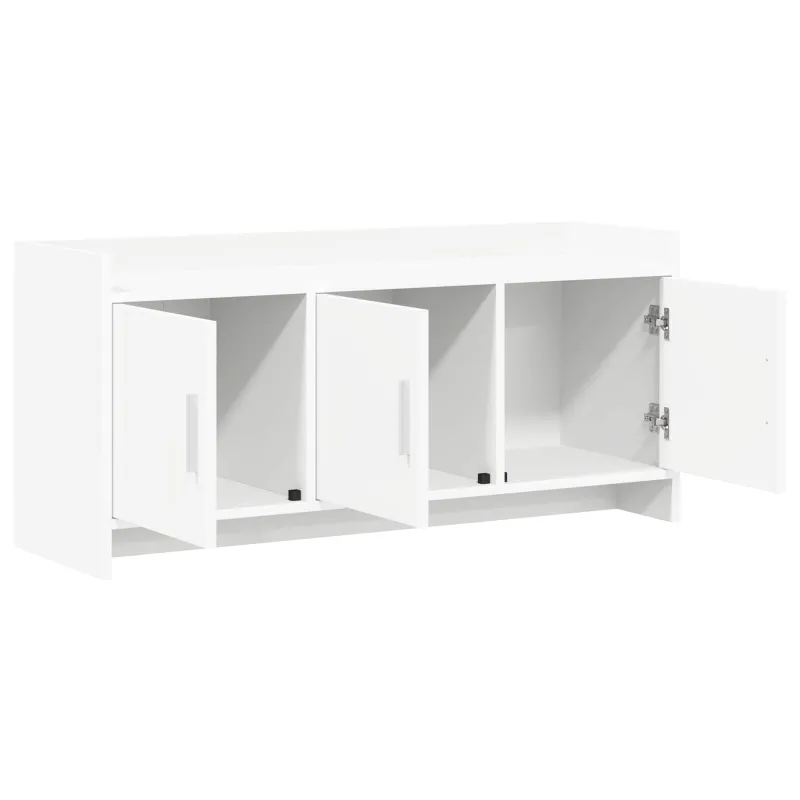 Televizoriaus spintelė 102 x 33 x 47 cm Balta Apdirbta mediena