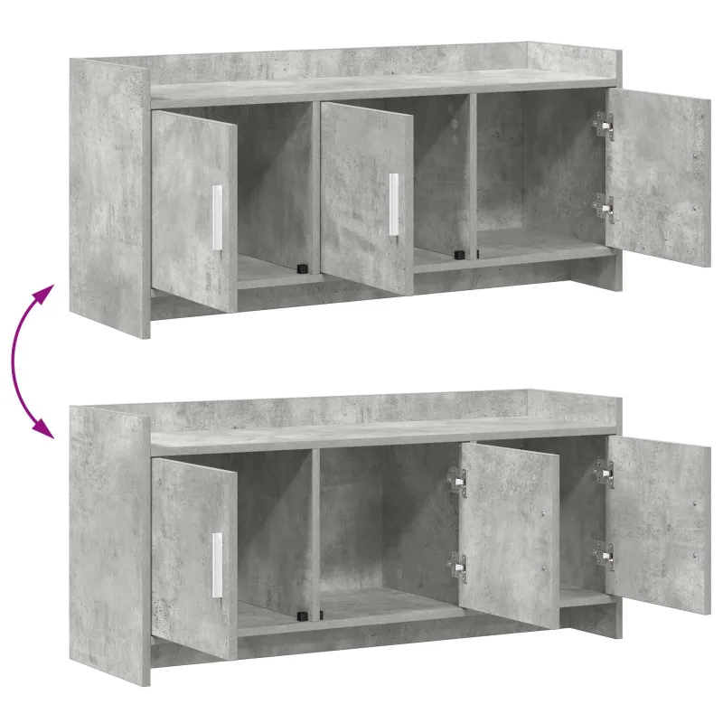 Televizoriaus spintelė 102 x 33 x 47 cm Betono pilka