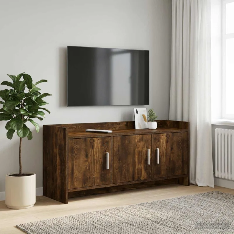 Televizoriaus spintelė 102 x 33 x 47 cm Dūminio ąžuolo