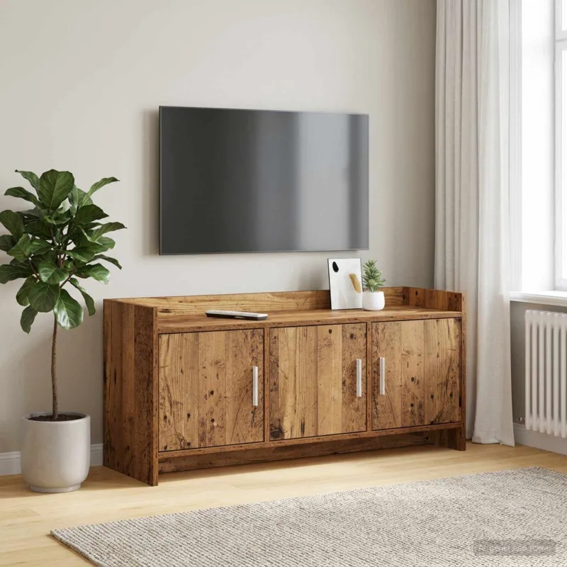 Televizoriaus spintelė 102 x 33 x 47 cm Sendintos medienos
