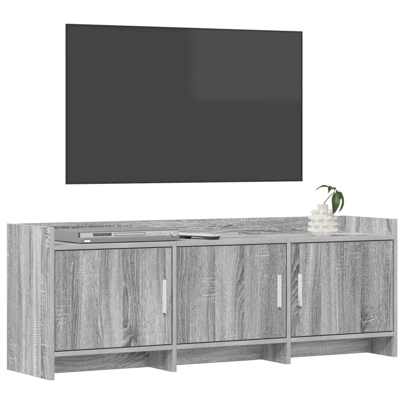 Televizoriaus spintelė 130 x 33 x 47 cm Pilka Sonoma