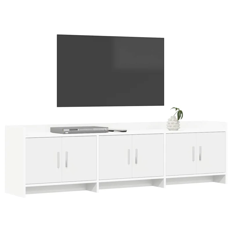Televizoriaus spintelė 168 x 33 x 47 cm Balta Apdirbta mediena