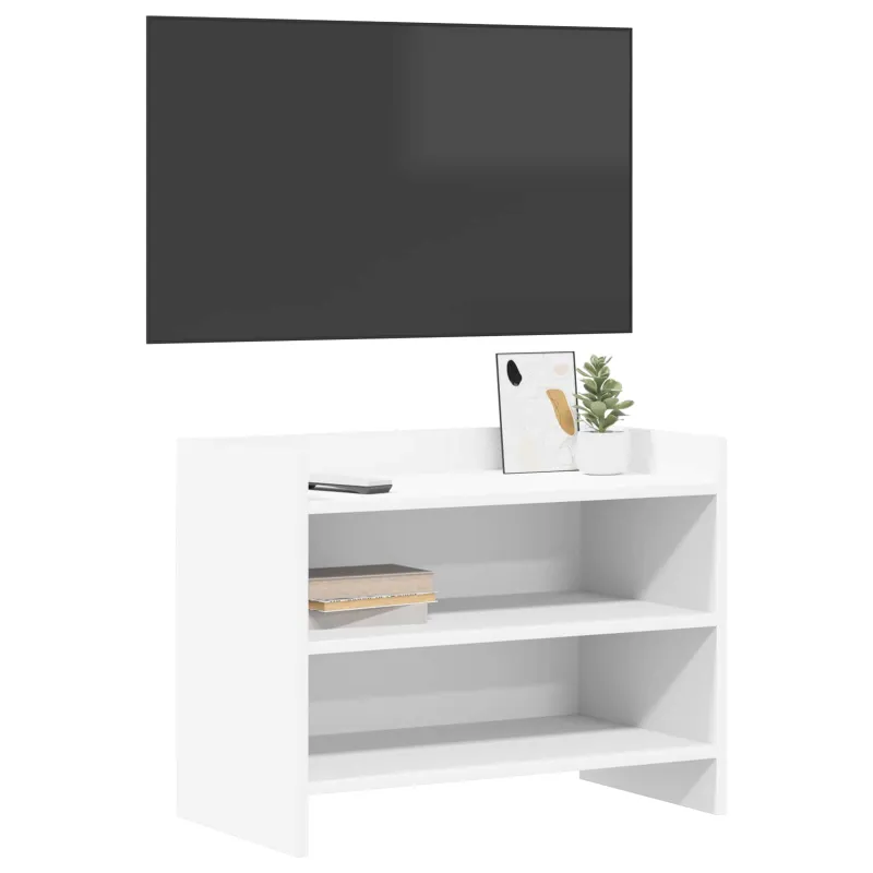 Televizoriaus spintelė 60 x 33 x 47 cm Balta Apdirbta mediena