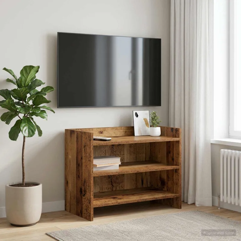 Televizoriaus spintelė 60 x 33 x 47 cm Sendintos medienos