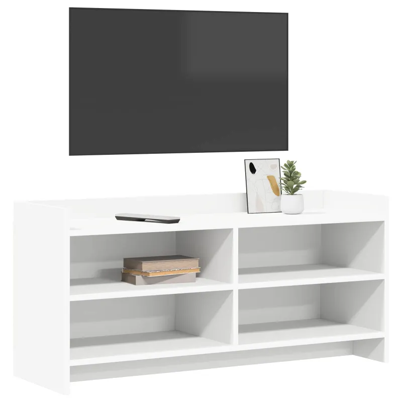 Televizoriaus spintelė 100 x 33 x 47 cm Balta Apdirbta mediena