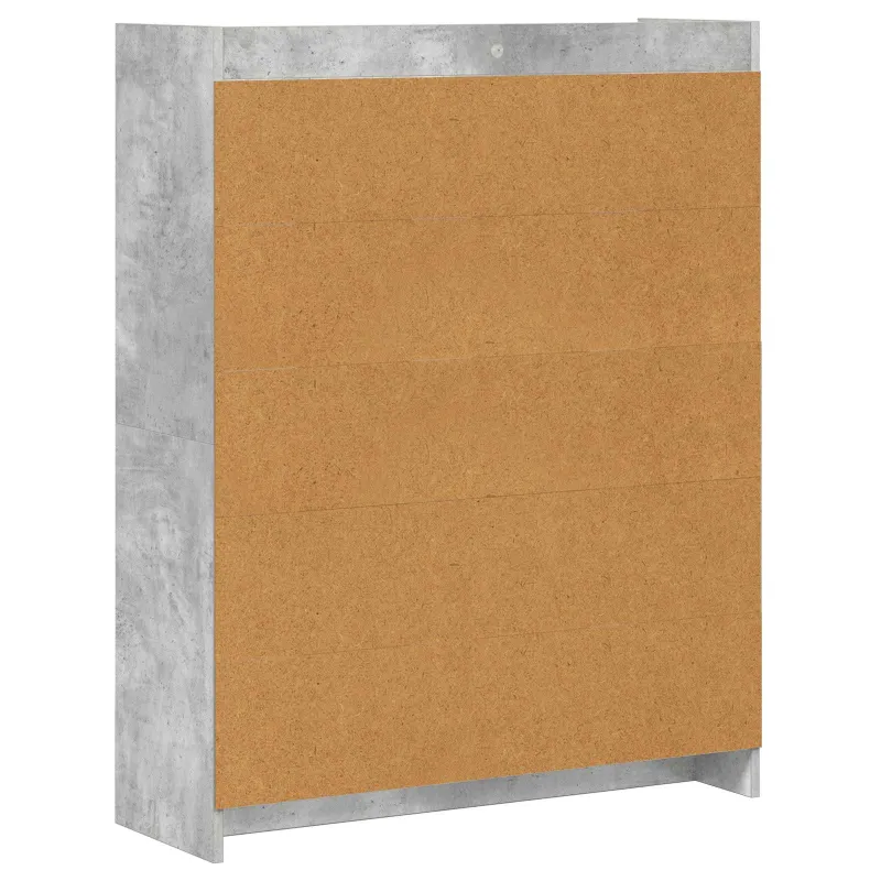 Knygų lentyna Betono pilka 87,5 x 30 x 111 cm Apdirbta mediena