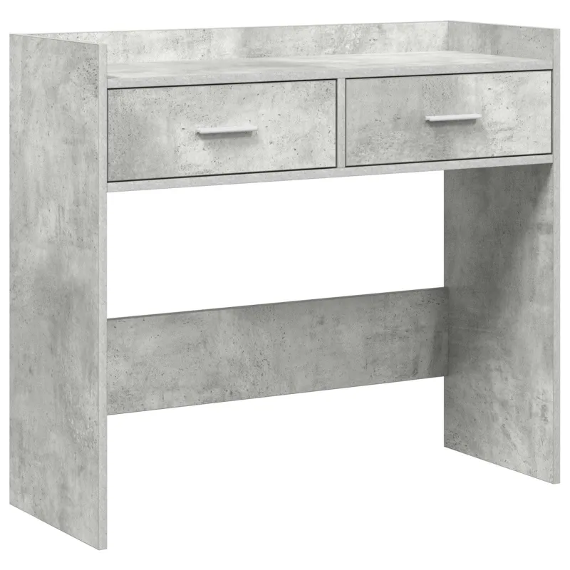 Konsolinis stalas Betono pilka 90 x 35 x 80 cm Apdirbta mediena