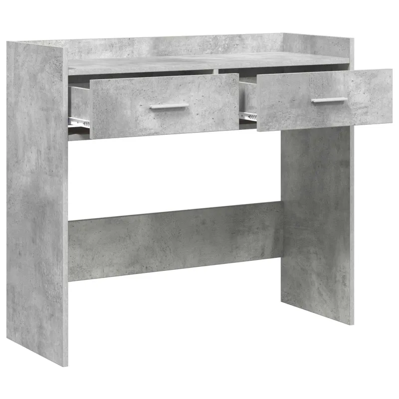 Konsolinis stalas Betono pilka 90 x 35 x 80 cm Apdirbta mediena