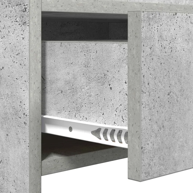 Konsolinis stalas Betono pilka 90 x 35 x 80 cm Apdirbta mediena