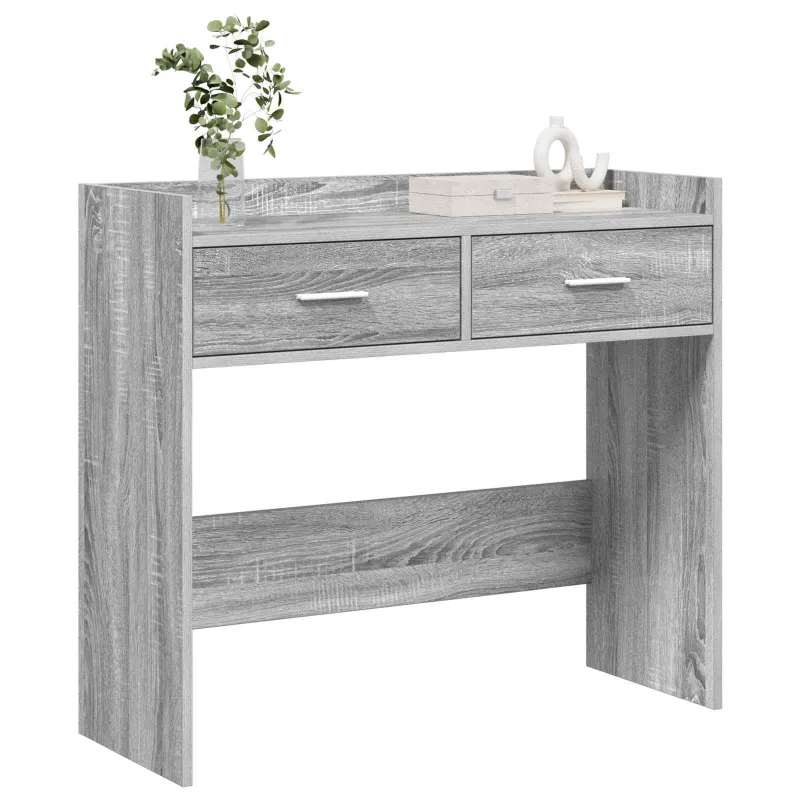 Konsolinis stalas Pilka Sonoma 90 x 35 x 80 cm Apdirbta mediena