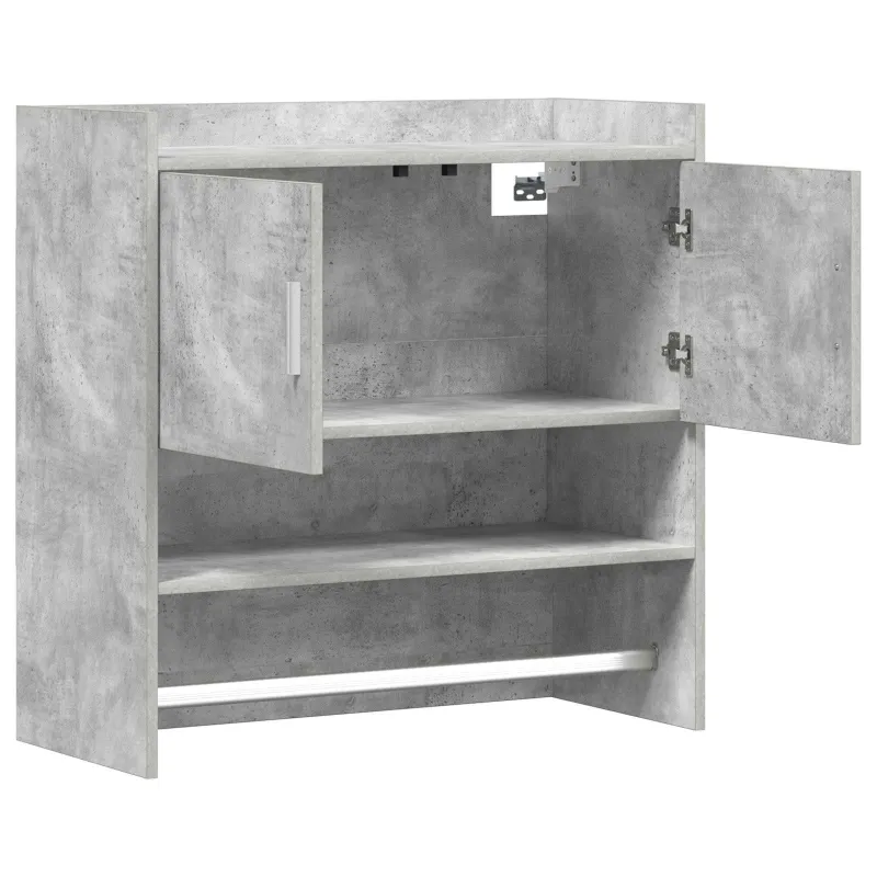 Sieninė lentyna Sieninis Betono pilka 80 x 36 x 80 cm