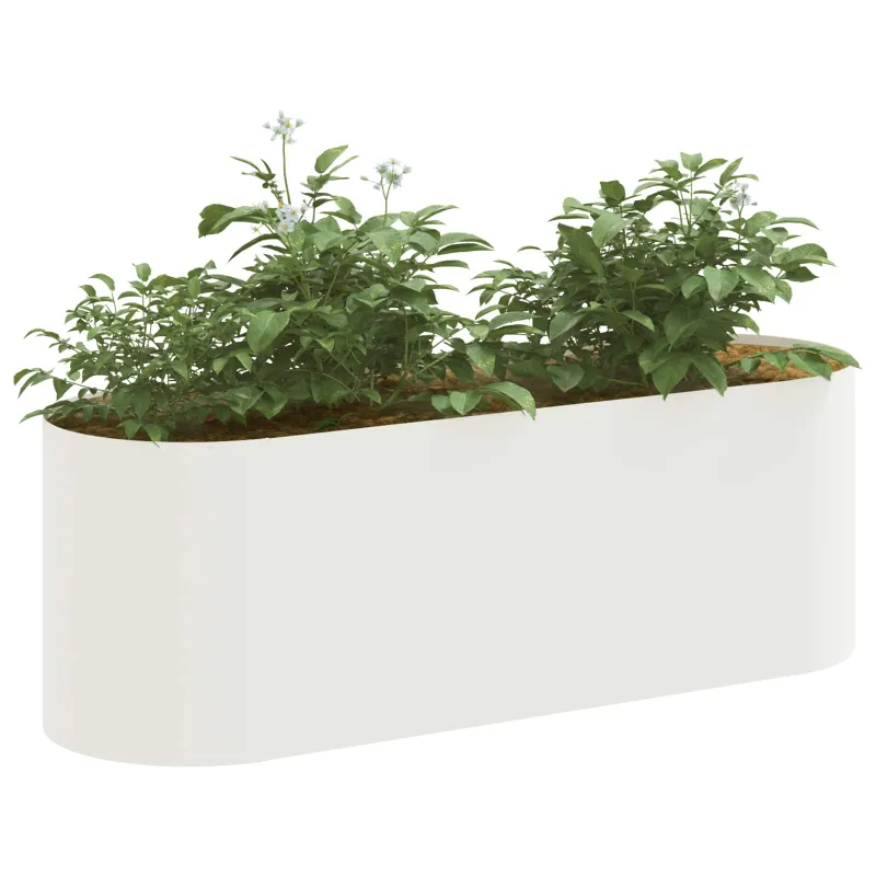 Pakelta sodo lova Balta 120 x 40 x 40 cm