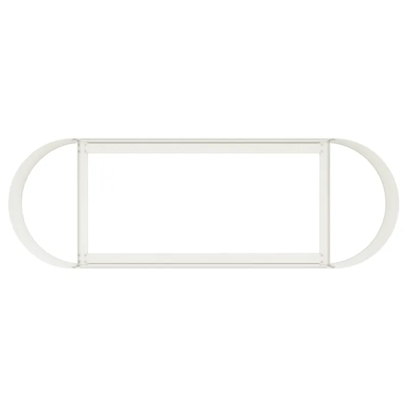 Pakelta sodo lova Balta 120 x 40 x 40 cm