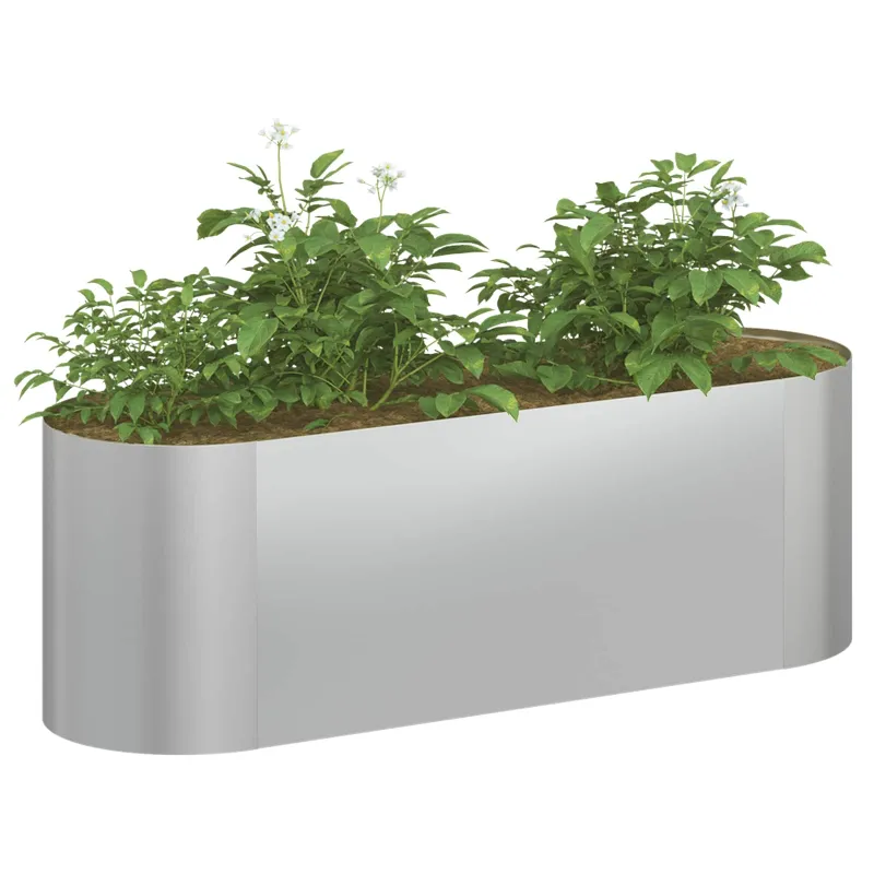 Pakelta sodo lova Galvanizuotas plienas 120 x 40 x 40 cm